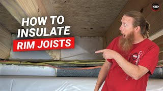 How To Insulate Crawl Space Rim Joists With Foam Board | Crawl Space Encapsulation Knoxville TN