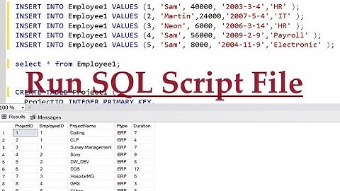 How to Run SQL Script File in SQL Server