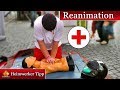 Erste Hilfe Video - Reanimation und stabile Seitenlage im Video erklärt.