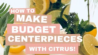 Budget citrus centerpieces tutorial@gardenandgraceflorals  #fyp