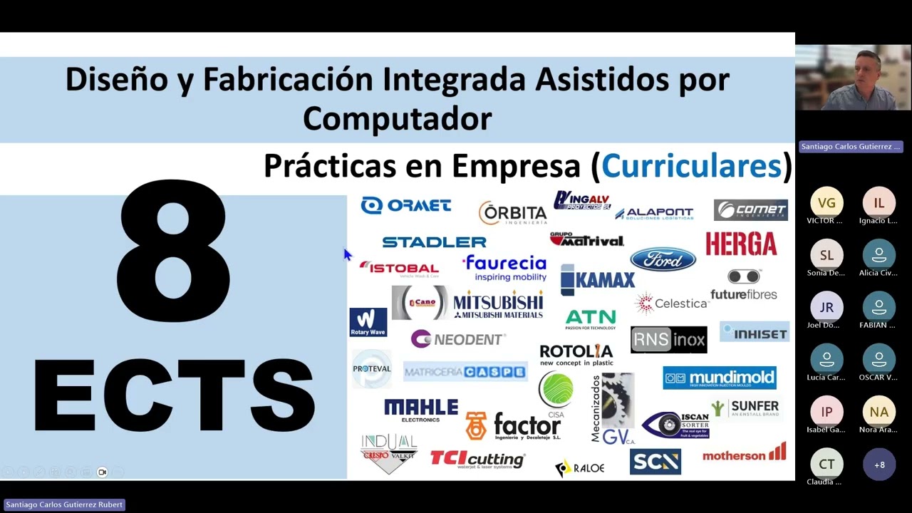 Máster Universitario en Diseño y Fabricación Integrada Asistidos por Computador - Webinar 2025 - UPV