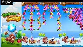 61,62 BUBBLE SHOOTER RACOON, Mobile game gameplay, Android game  gameplay. screenshot 5