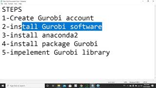 Installing Package Gurobi   Anaconda 2   Python 2.7