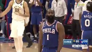 James Harden Says "Welcome to NBA" to Bennedict Mathurin!