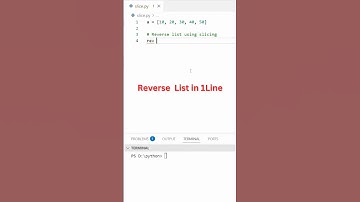 Python Trick | Reverse List Using Slicing in 1 Line!