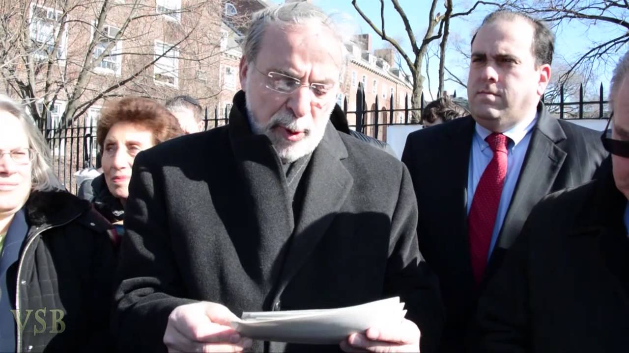 Dov Hikind Press Conference at  Brooklyn College