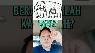 BERAPA JUMLAH KAKI GAJAH INI ??? #shortvideo #funnyvideo #viral #comedy