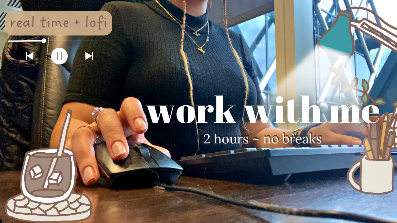 2 HOUR STUDY WITH ME at my LONDON office | real time | no breaks |🎧 ...