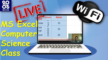 Live Class for 9th MS Excel Computer Science PSEB