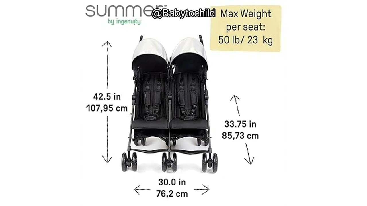 Summer Infant 3Dlite Double Stroller Review How Safe and Easy Is It Really.