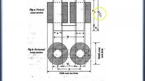 Video 3.4 Main dimensions of core and yoke of transformer