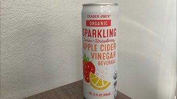 Trader Joe’s Organic Sparkling Lemon + Strawberry Apple Cider Vinegar Beverage Review