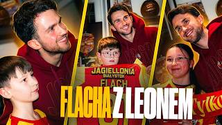 LEON FLACH Z KIBICAMI W JAGA FAN SHOPIE