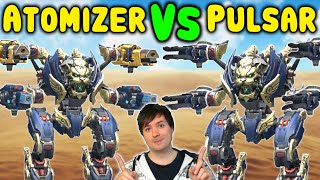 NEW 6.8 ATOMIZER VS PULSAR TYPHON Mk2 -War Robots Live Gameplay WR