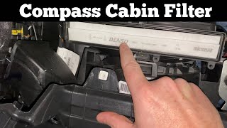 2018 - 2021 Jeep Compass Cabin Air Filter - How To Change Replace Remove Location A/C AC Air Filter