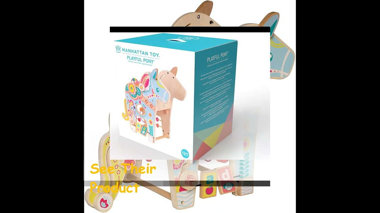 008 Manhattan Toy Playful Pony Wooden Toddler Activity Center $70.99  | See Their Baby Toys 