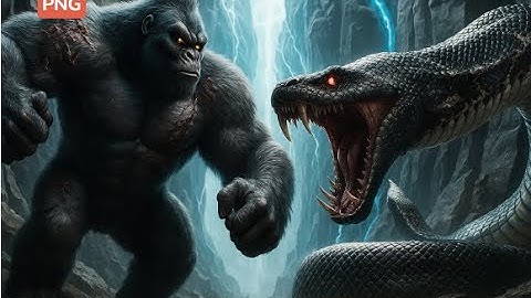 King Kong Fights a Massive Python – Epic Showdown!