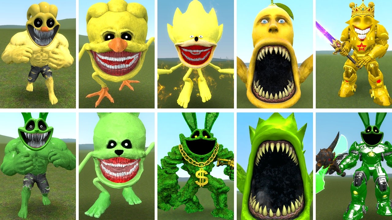 INTENSE BATTLE! Cocknap & Super Sonic VS Muscle Rabbit & Lime Eater  | AI MONSTER BATTLE | WHO IS