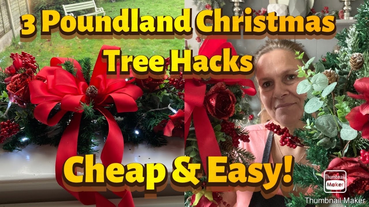 3 Poundland Christmas Tree decorations. Christmas 2020 on a budget🎄 YouTube