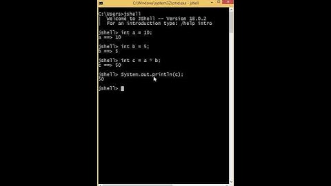 How to multiply two numbers in java using jshell?