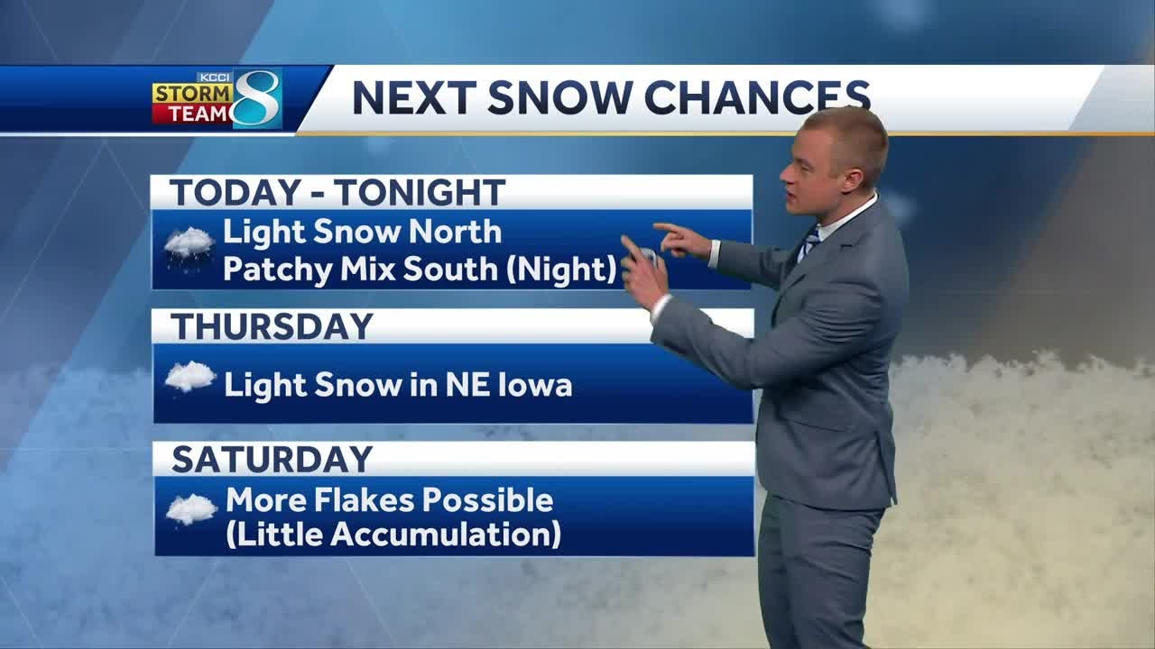 Iowa weather: Some snow chances return with a cooldown - YouTube