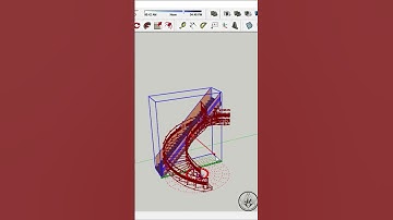 True Bend Tool l Spiral stairs with true bend in SketchUp l SketchUp tutorial l #shortsyoutube