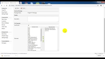 How to manage TV packages with Kylone system?