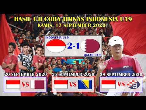 Hasil Uji CobaTimnas Indonesia U19 VS Qatar U19 Tadi Malam - Timnas Menang Atas Qatar