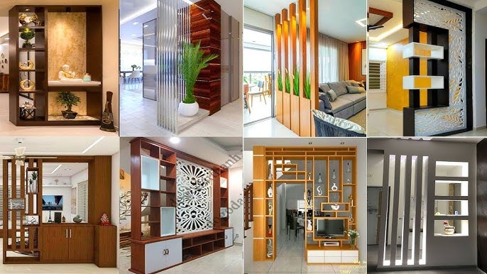 100 Ideas geniales para separadores de ambientes en interiores 2024