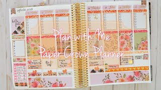 Plan with Me Paper // Crown Planner // Printable Stickers