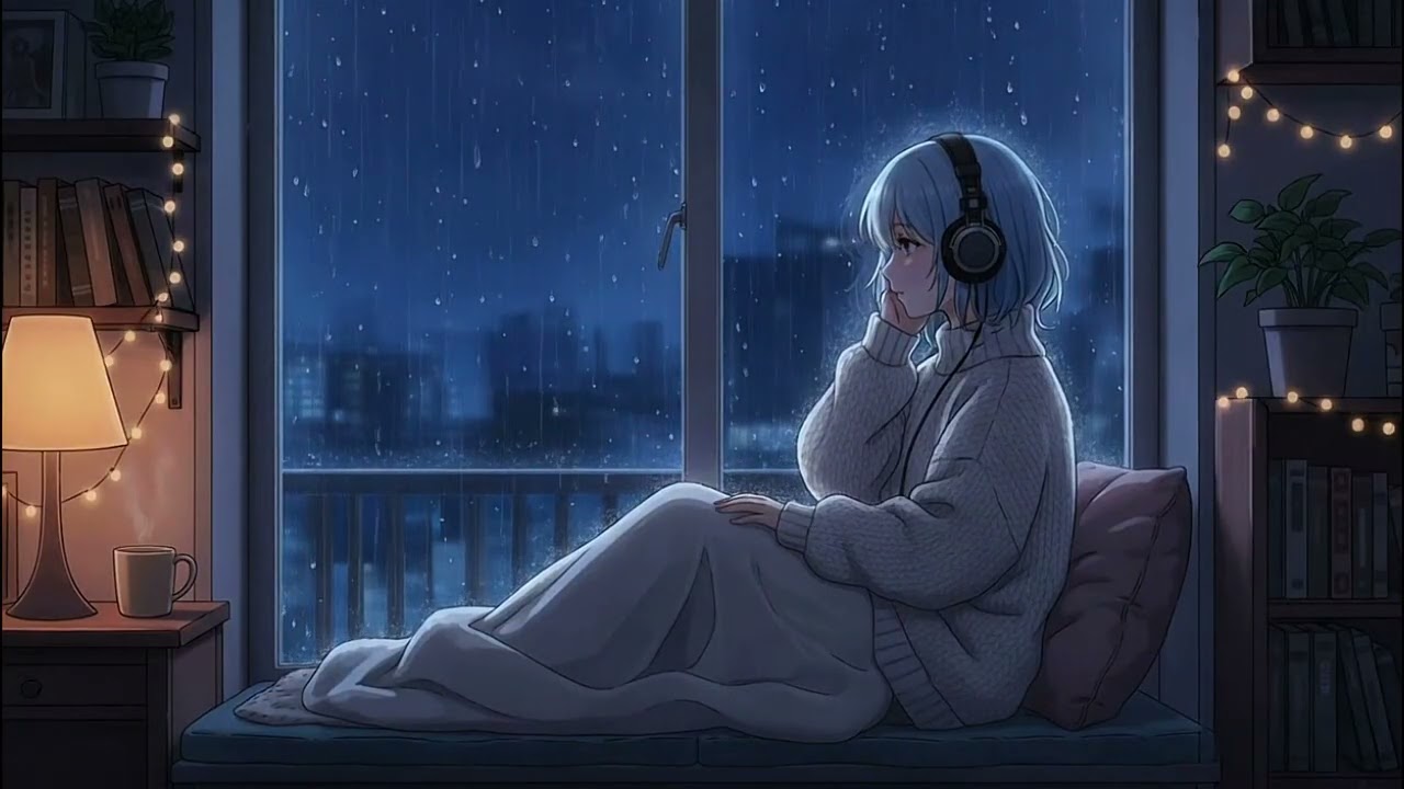 Relaxing Rain 🌧 Sounds with Piano - Make Sleep Fast‼️