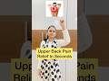Upper Back Pain Relief In Seconds #shorts#shortsvideo#upperbackpain#painrelief#exercise
