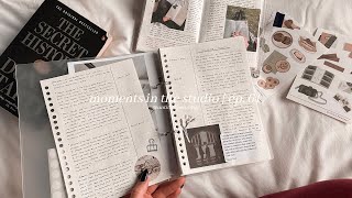 a lot of journaling thoughts, commonplace test, the secret history 🌸 moments in the studio | ep. 61