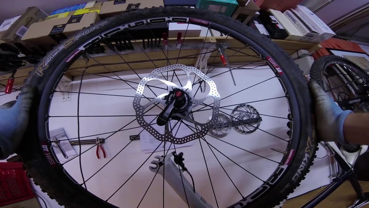 Mountainbike Centerlock Bremsscheibe wechseln ( mit 6-Loch Scheibe)