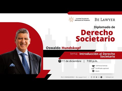 Diplomado de Derecho Societario 2023