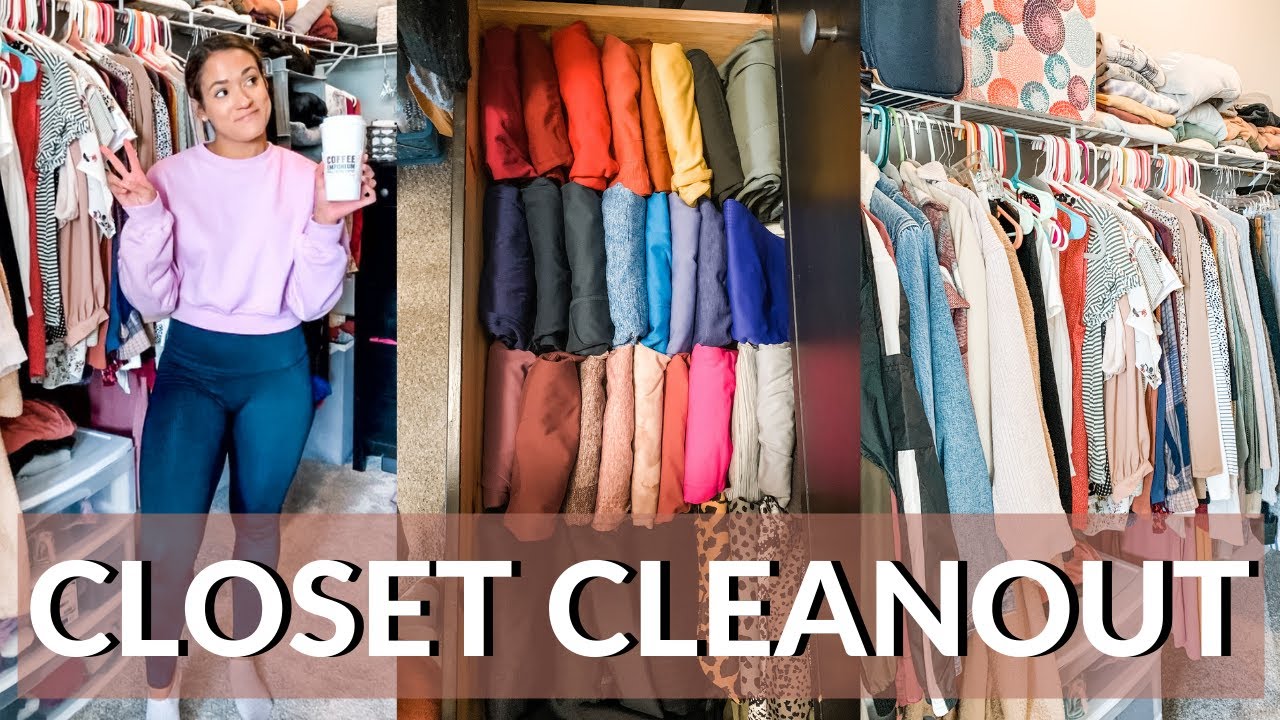 Extreme Closet Declutter and Motivation! | Closet clean out ...