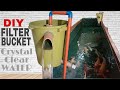 How to make diy mega pond filter  crystal clear water  filter bucket