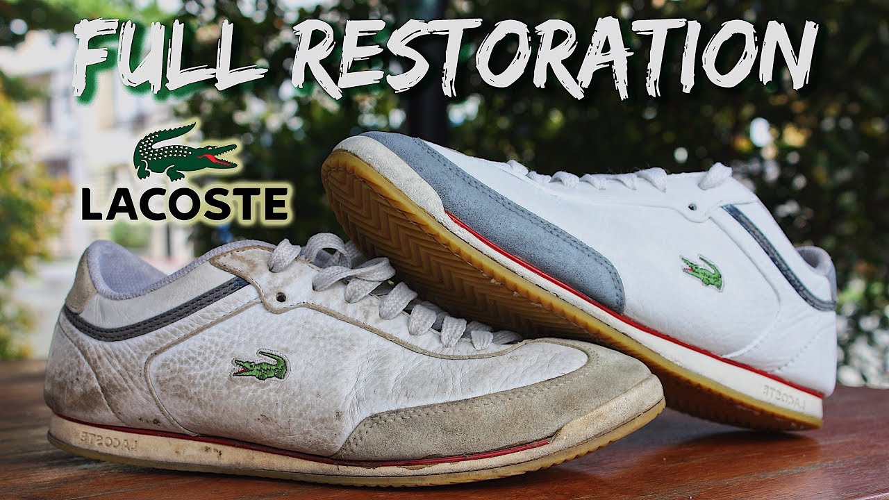 TRASH TREASURE LACOSTE SNEAKERS RESTORATION) YouTube