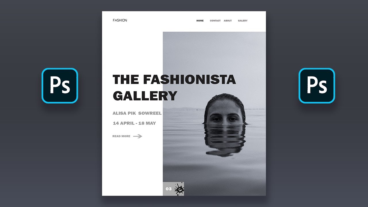 Fashionista UI Design In Photoshop ( UI/UX ) #shorts - YouTube