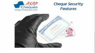 Security Features in Cheques