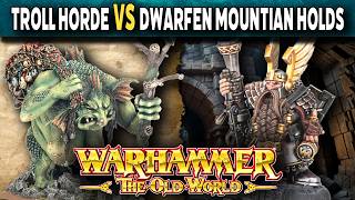 Orcs & Goblins Vs Dwarfen Mountain Holds - Warhammer The Old World Battle Report