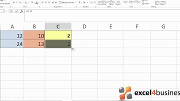How to Subtract Numbers in Excel