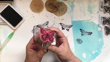 Junk in the Trunk #10 ( Tea bag bleach stamping) #4 revisited part 1