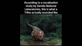 T-rex sound according to Sandia National Laboratories #trex screenshot 4