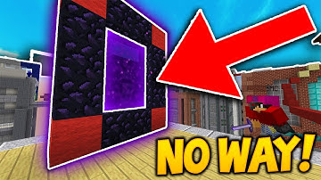 IS IT POSSIBLE!? NETHER PORTAL in Minecraft BED WARS