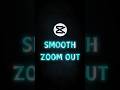 Capcut's SMOOTH Zoom Out Secret Revealed #capcut #shorts