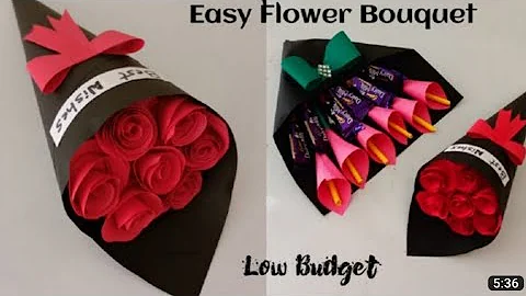MAKE FLOWER BOUQUET FOR LOVED ONES |DIY GIFT VALENTINES DAY BOUQUET