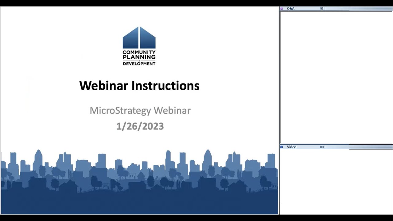 2023 DRGR Reports Module (MicroStrategy) Webinar for CDBG-DR System ...