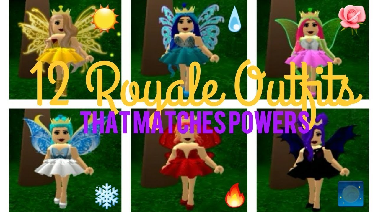 12 ROYALE HIGH OUTFITS (Matches powers) - YouTube