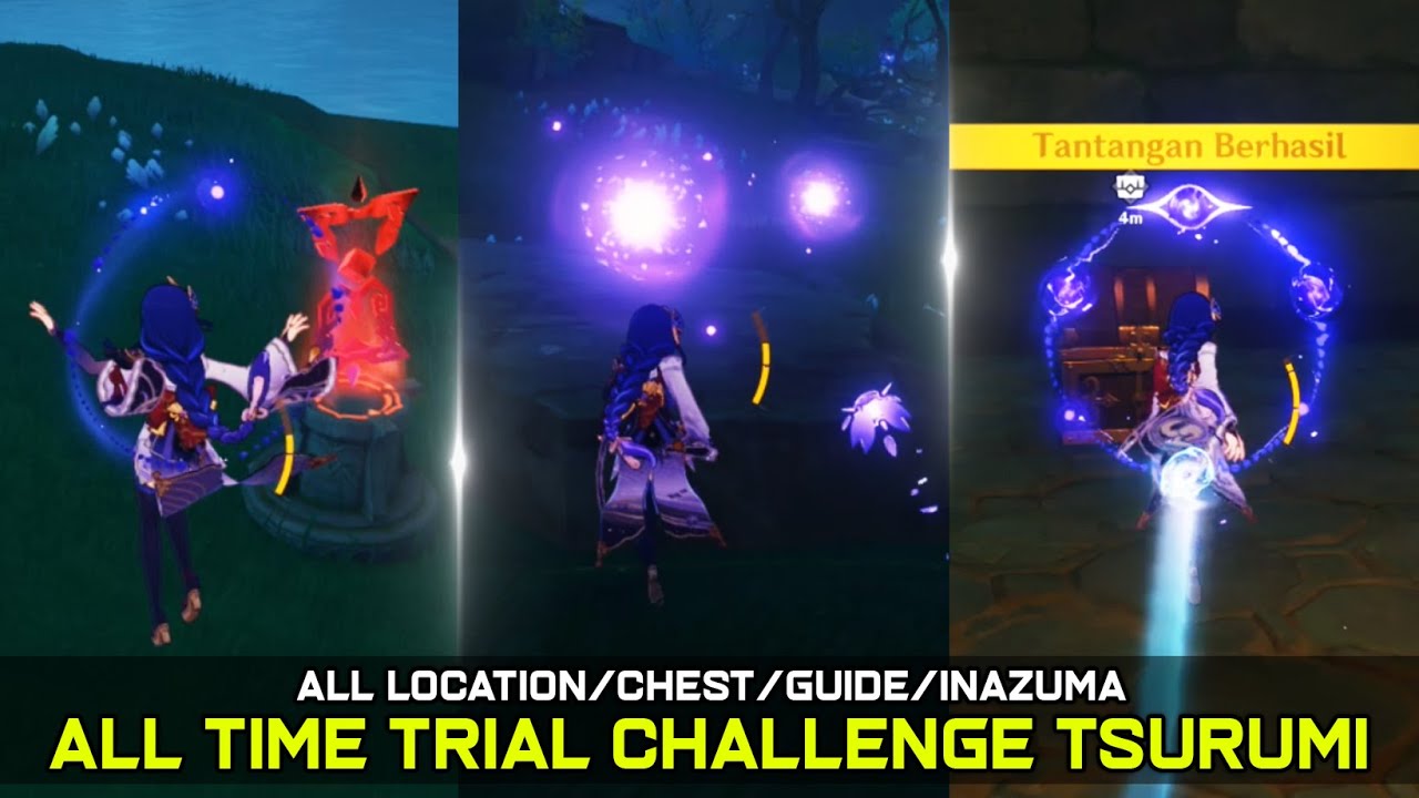 Semua Tantangan Waktu Tsurumi Island (Chest/Location/Guide) Genshin